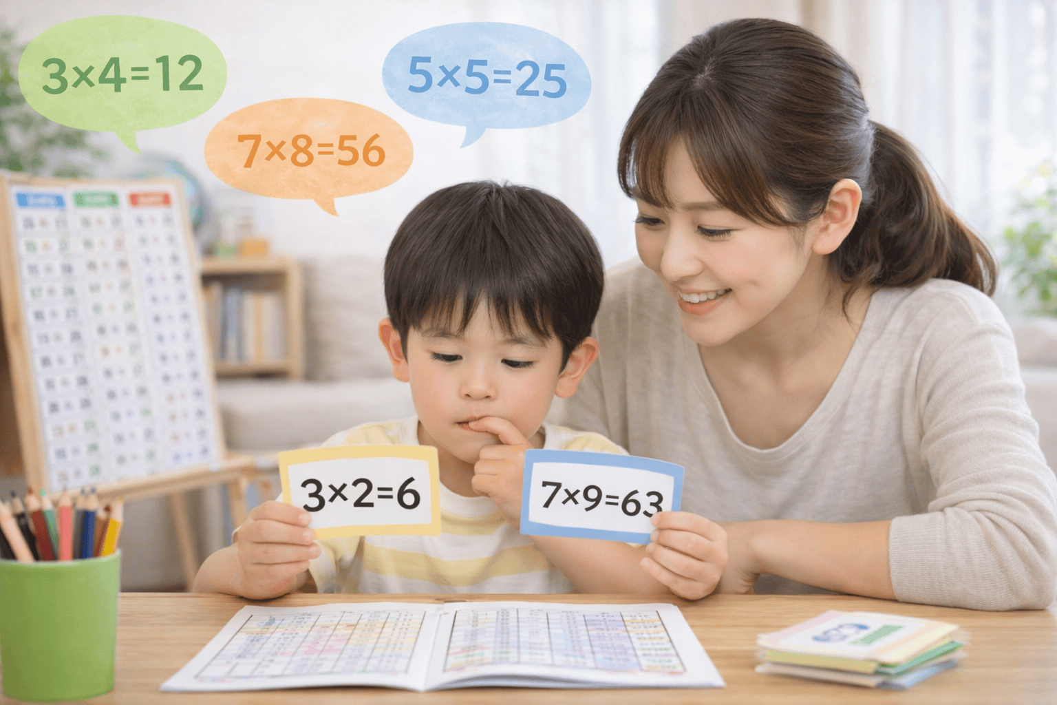 小2で九九をスムーズに覚えるコツ